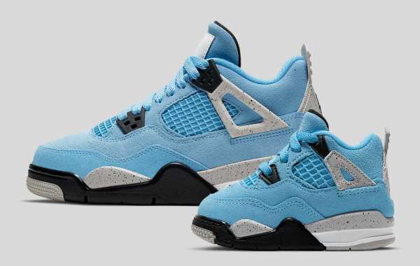 Air Jordan 4 "University Blue" CT8527-400 will soon be available in children's sizes