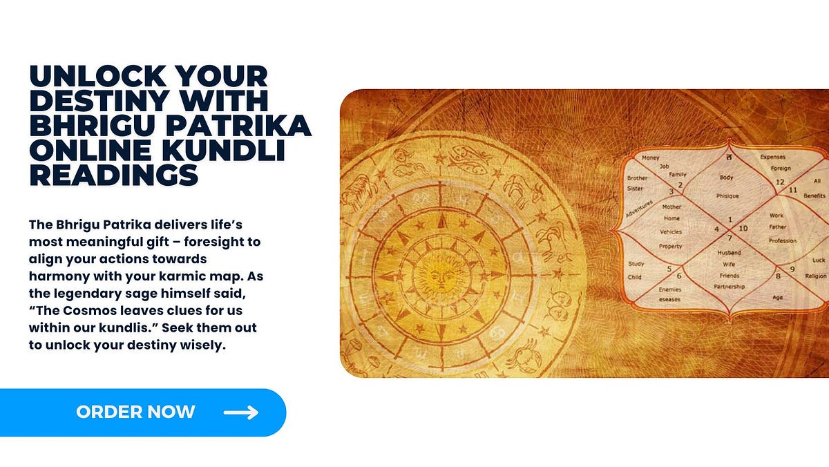 Unlock Your Destiny with Bhrigu Patrika Online Kundli Readings | by Indian Astrology | Jan, 2024 | Medium