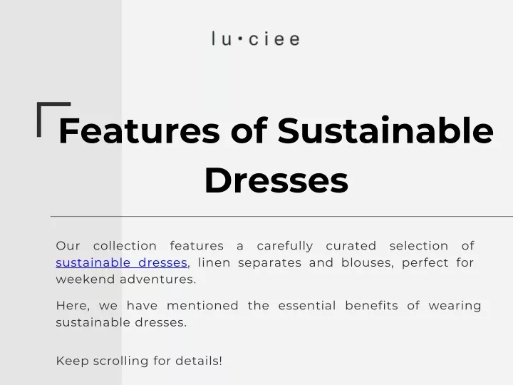 PPT - Purchase sustainable summer dresses at affordable prices. PowerPoint Presentation - ID:12870397