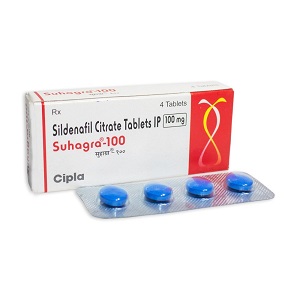 Suhagra 100 mg Tablets ( Sildenafil Citrate Strip Of 4 Tablets)
