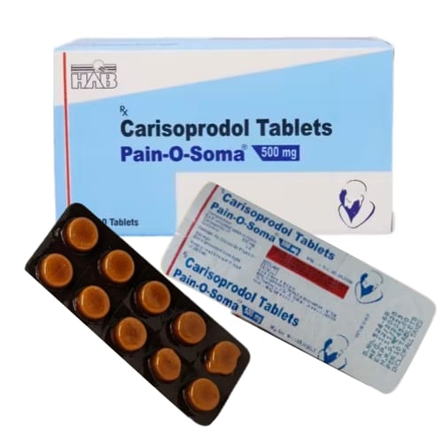 Buy Pain O Soma 500mg Tablet Online | Carisoprodol | Treat pain