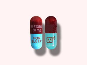 Maroon/Blue Restoril 30 mg Capsule: Get 30mg Restoril For Sleep