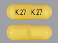 Phentermine 30 mg Tablets (Yellow Capsule K27 Pill Oblong)