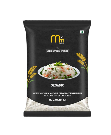 Organic Long Grain White Rice (2 Lbs, 25 Lbs)