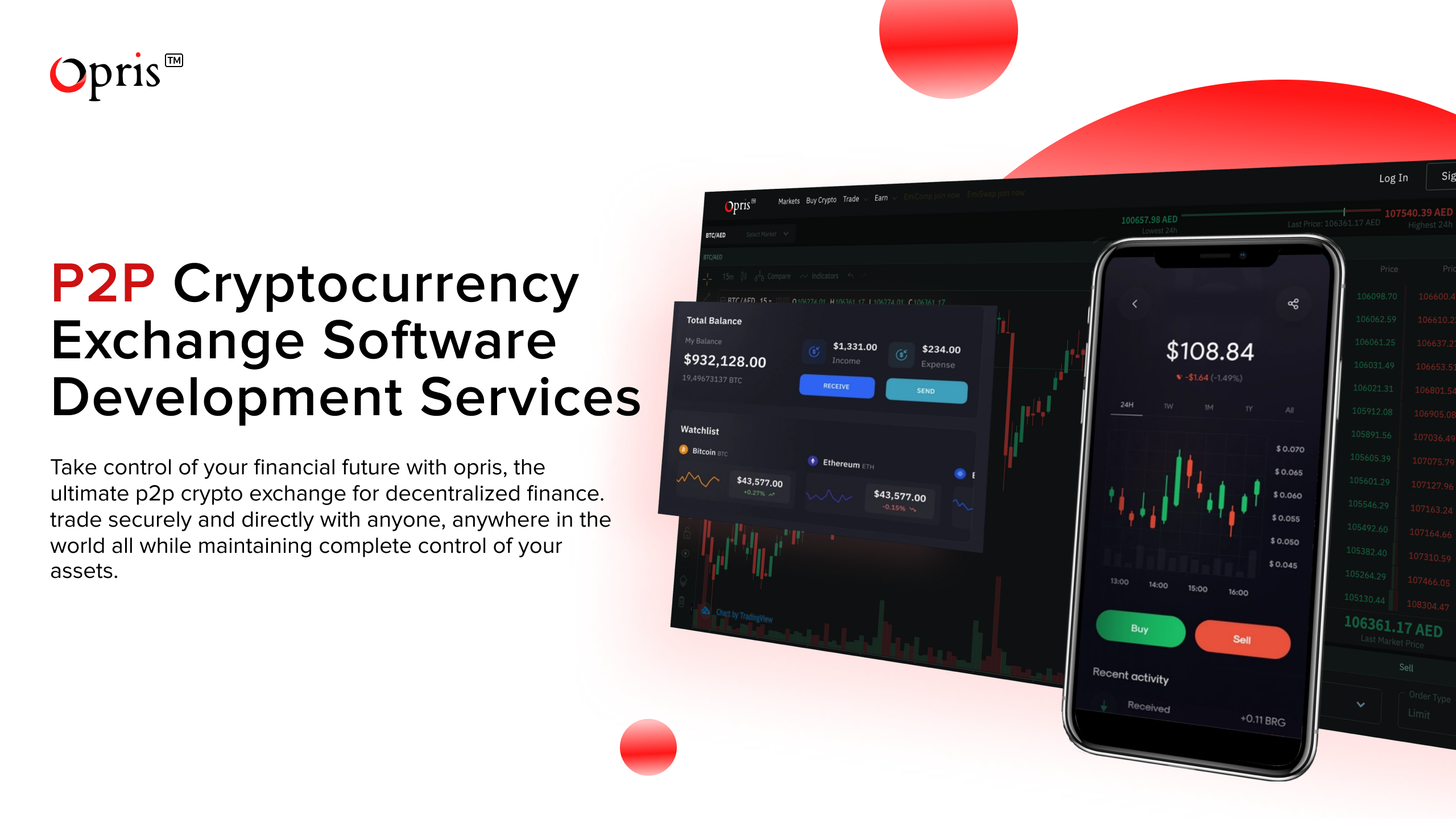 P2P Cryptocurrency Exchange Development Service - Opris