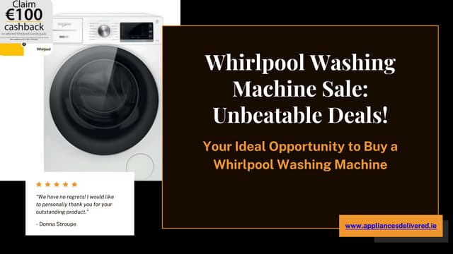 Seize the Savings: Exclusive Washing Machine Sale in Ireland