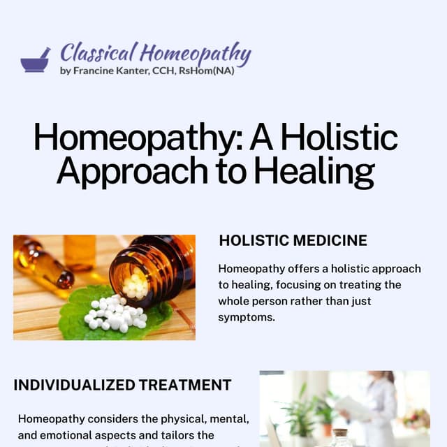 Homeopathy: A Holistic Approach to Healing | PDF