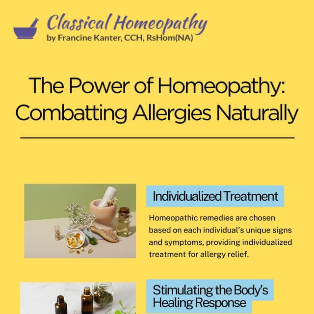 The Power of Homeopathy: Combatting Allergies Naturally | PDF