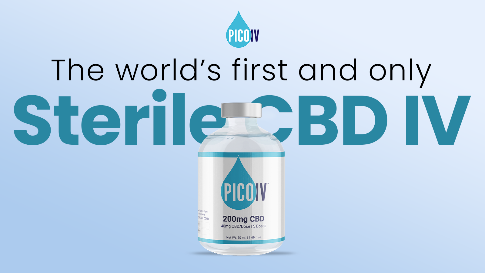 The world's first & only  Sterile CBD IV by Pico IV