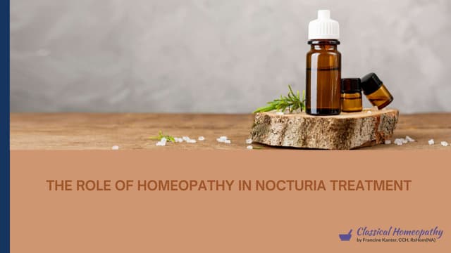 The Role of Homeopathy in Nocturia Treatment | PPT