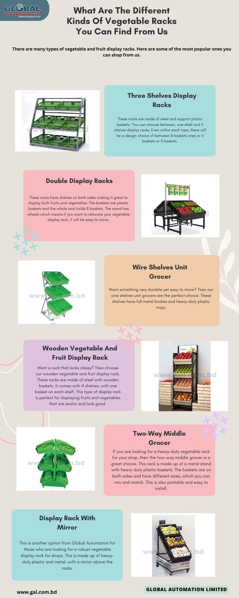 What Are The Different Kinds Of Vegetable Racks You Can Find From Us | by Global Automation Limited | May, 2024 | Medium