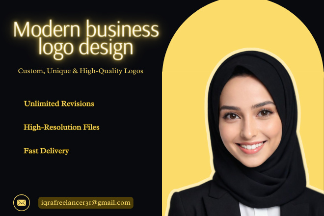 I will design modern business logo for $10, freelancer Iqra Freelancer (Iqra_Freelancer) – Kwork