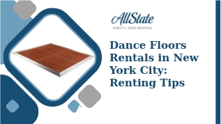 Expert Renting Tips: Dance Floors Rentals in New York City at emaze Presentation