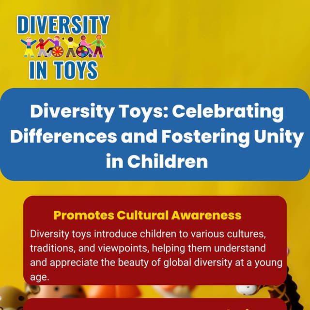 Diversity Toys: Celebrating Differences and Fostering Unity in Children | PDF