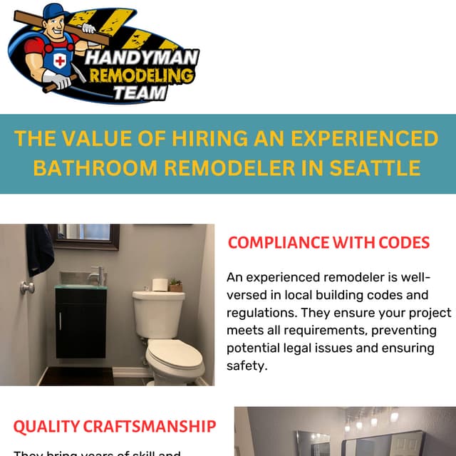 The Value of Hiring an Experienced Bathroom Remodeler in Seattle | PDF