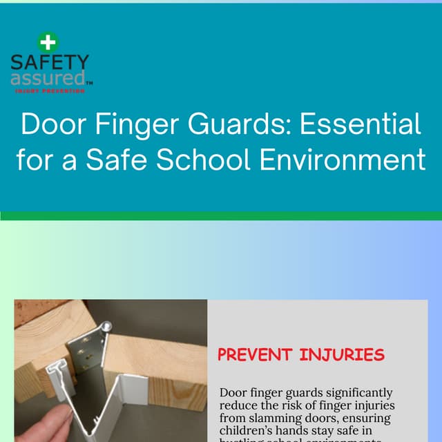 Door Finger Guards: Essential for a Safe School Environment | PDF