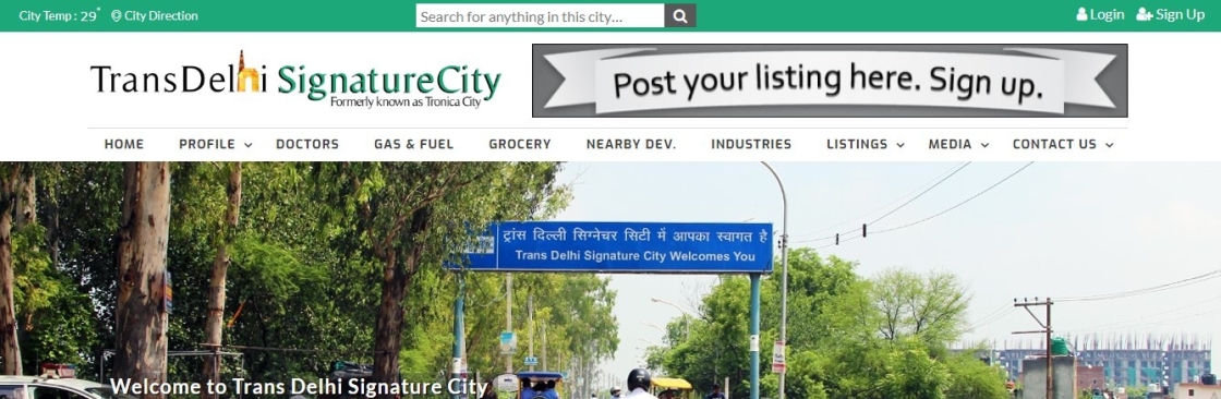 Trans Delhi Signature City Cover Image