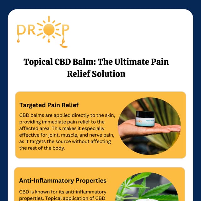 Topical CBD Balm: The Ultimate Pain Relief Solution | PDF