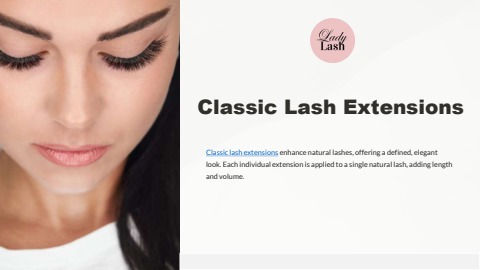 Classic Lash Extensions for a Timeless, Natural Look | Lady Lash