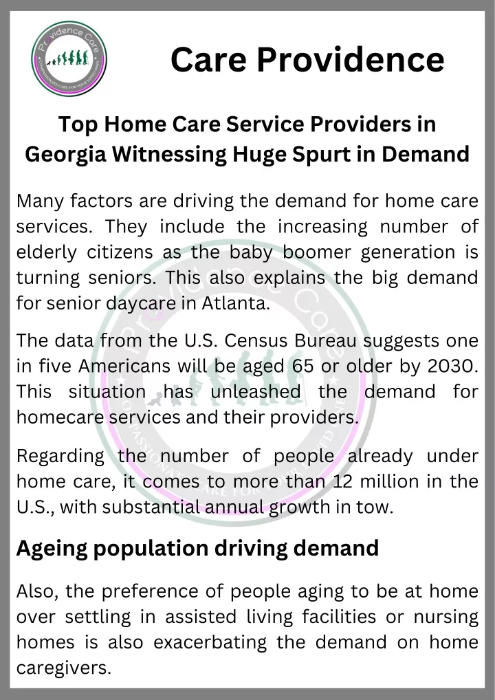 PPT - Top Home Care Service Providers in Georgia Witnessing Huge Spurt in Demand PowerPoint Presentation - ID:13666534