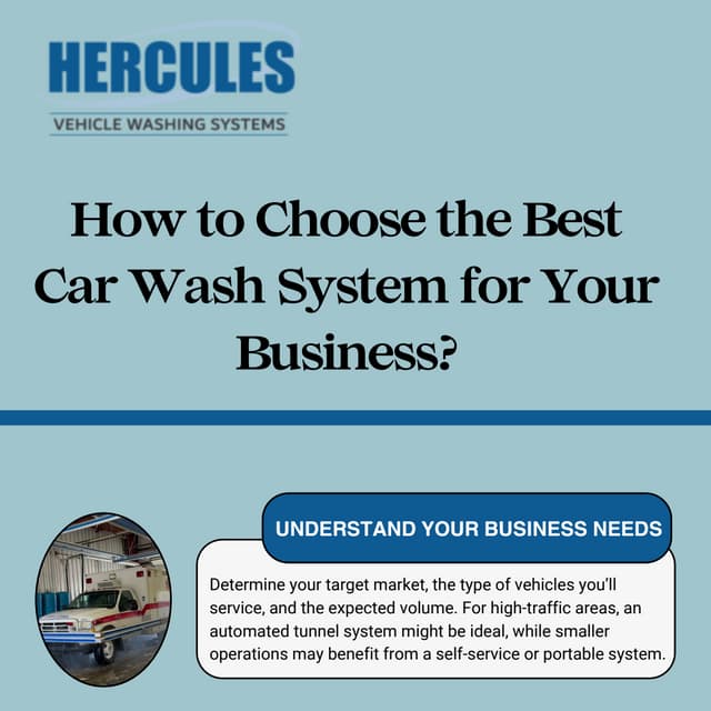 How to Choose the Best Car Wash System for Your Business? | PDF