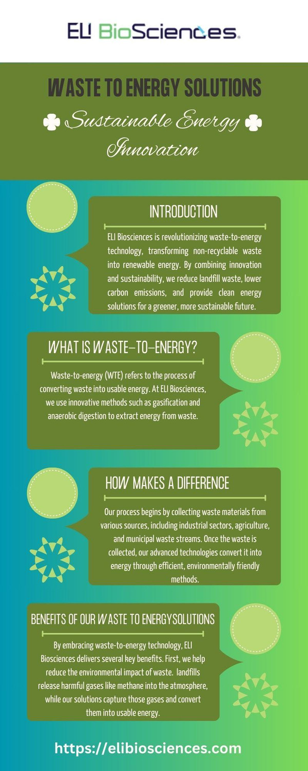 Waste to Energy Solutions | ELI Biosciences - Sustainable Energy Innovation - JustPaste.it