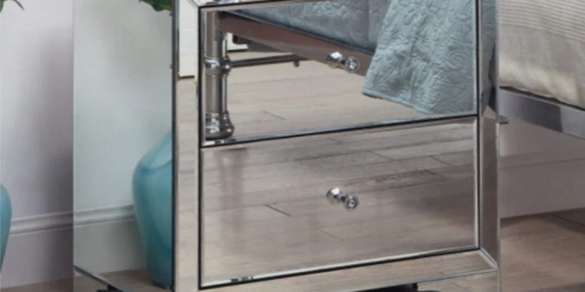 Modern Mirrored Bedside Table: A Touch of Elegance and Functionality for Your Bedroom