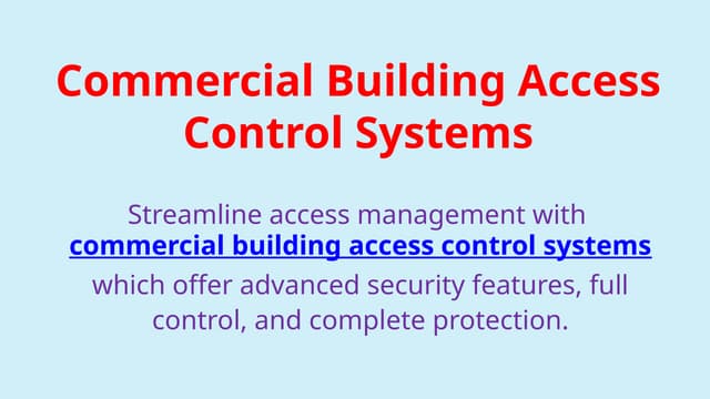 Commercial Building Access Control Systems.pptx