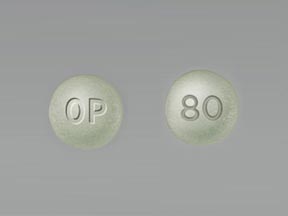 Oxycontin OP 80 mg(Green Rounded op 80 pill)