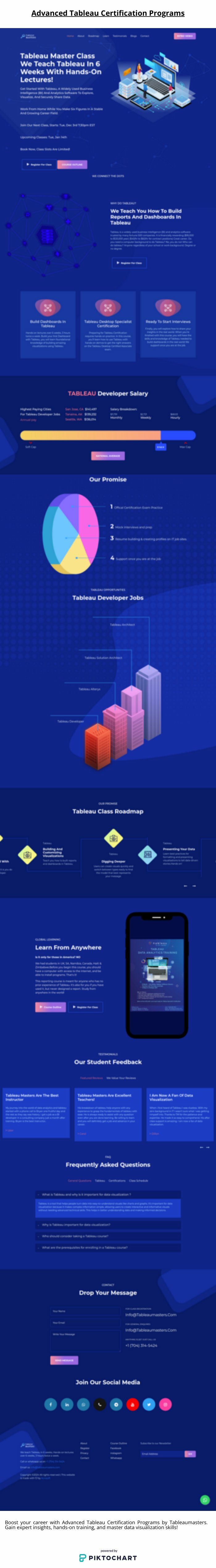 Advanced Tableau Certification Programs | Piktochart Visual Editor