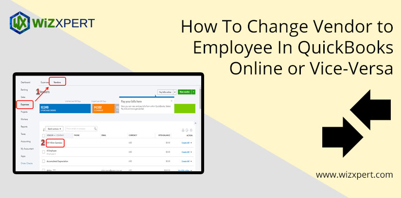 How To Change Vendor to Employee In QuickBooks Online