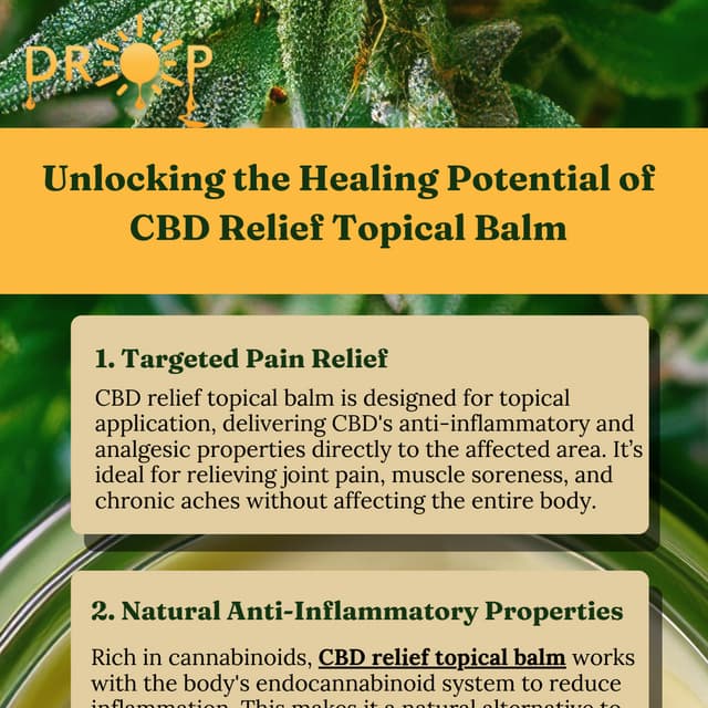 Unlocking the Healing Potential of CBD Relief Topical Balm | PDF