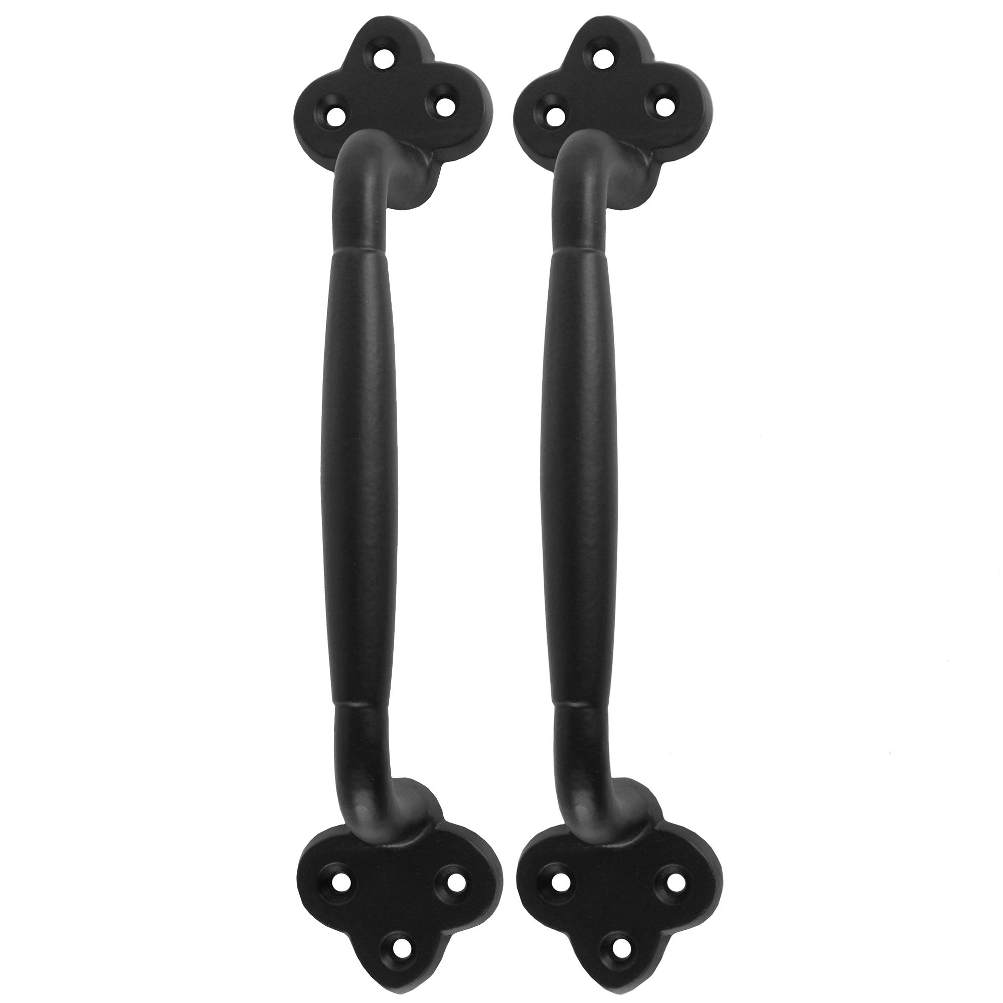 Cast Iron 2 Pack 9'' Round Clover Barn Door Pull Handle - Shop Now  ($31.20)