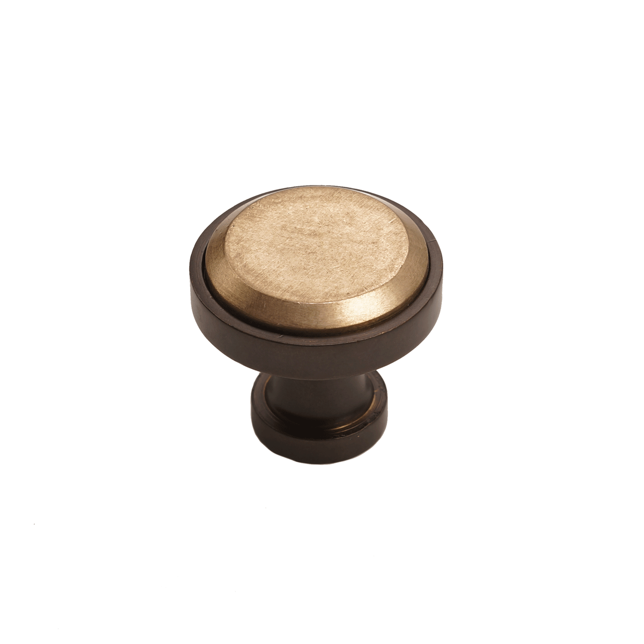 Bronze Contemporary Round Knob 1-1/4" - Dluxdekor