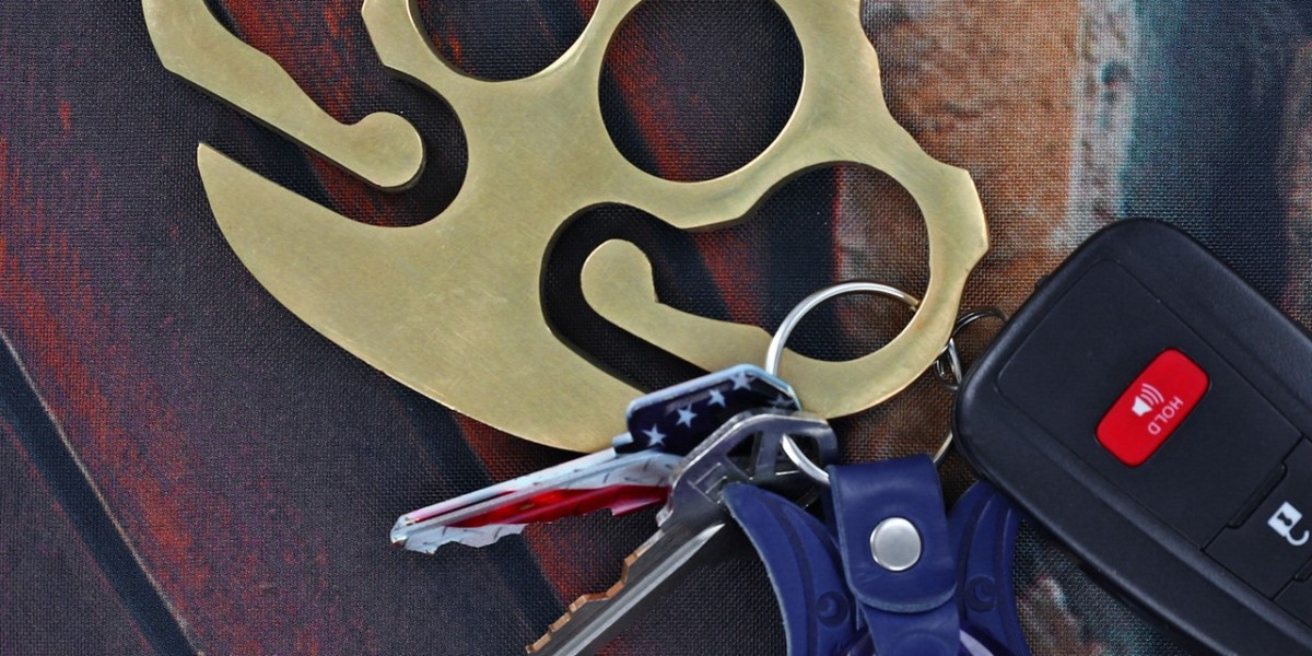 100% Solid Brass Knuckle Key Ring Belt Clip