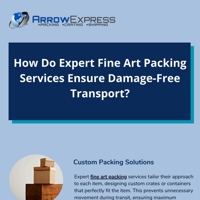 How Do Expert Fine Art Packing Services Ensure Damage-Free Transport? | PDF