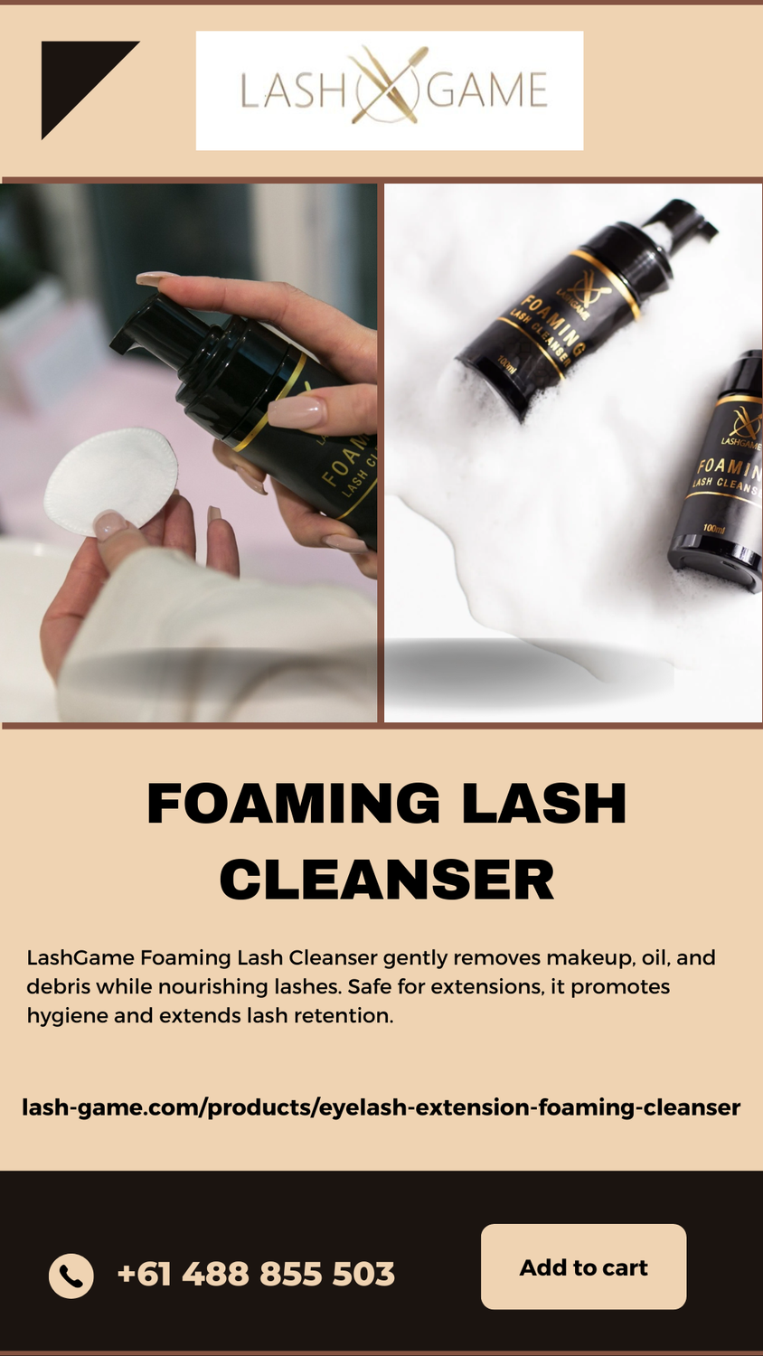 Foaming Lash Cleanser - Gentle & Effective Cleaning | LashGame - JustPaste.it