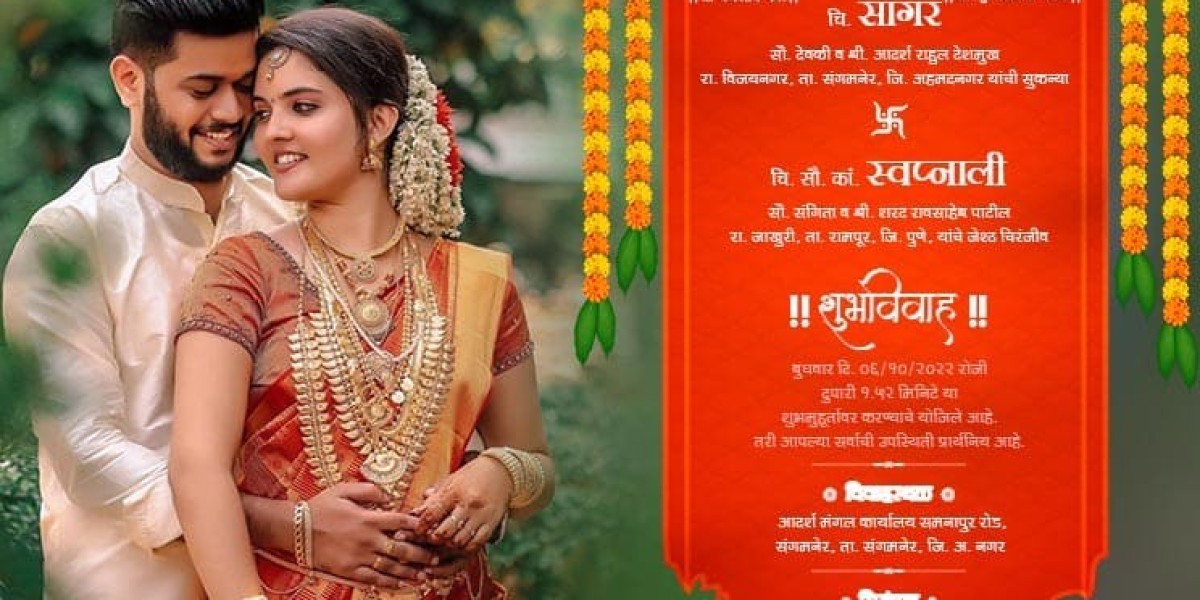 Traditional Lagna Patrika in Marathi | Authentic Wedding Invitation Matter