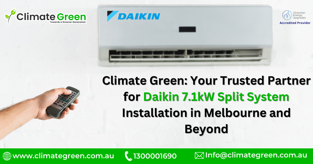 Daikin 7.1kW Split System Installation in Melbourne Victoria