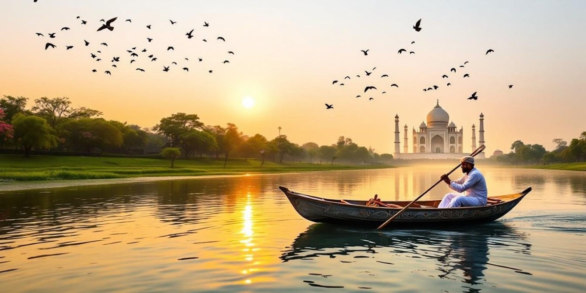 The Tranquil Yamuna River in Agra: A Scenic Spot with Taj Views