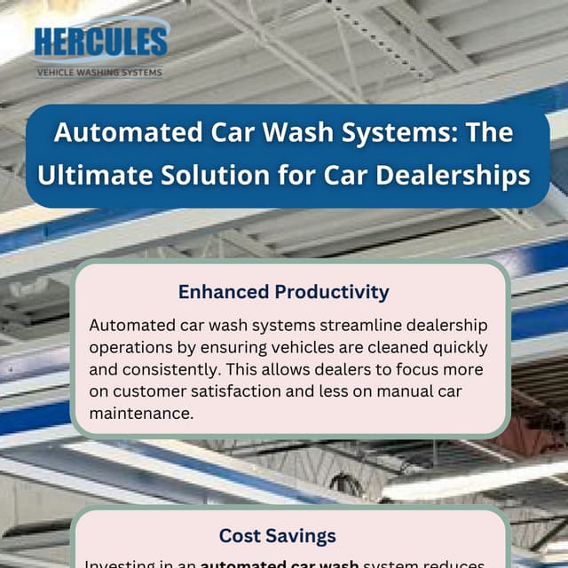 Automated Car Wash Systems: The Ultimate Solution for Car Dealerships | PDF