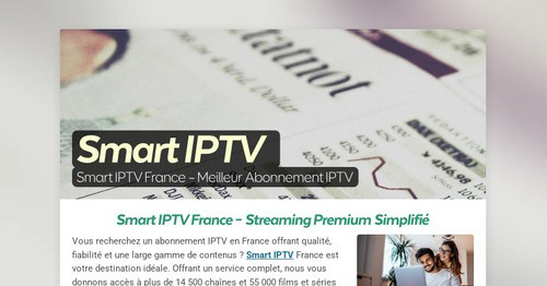 Smart IPTV   | Smore Newsletters