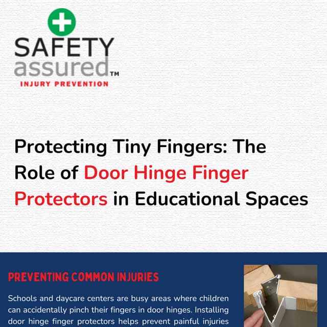 Protecting Tiny Fingers: The Role of Door Hinge Finger Protectors in Educational Spaces | PDF