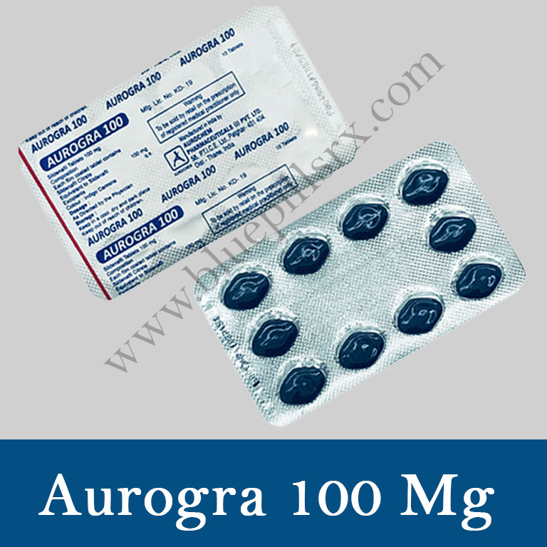 Buy Aurogra 100 mg Tablets (Sildenafil Citrate) | Bluepillsrx