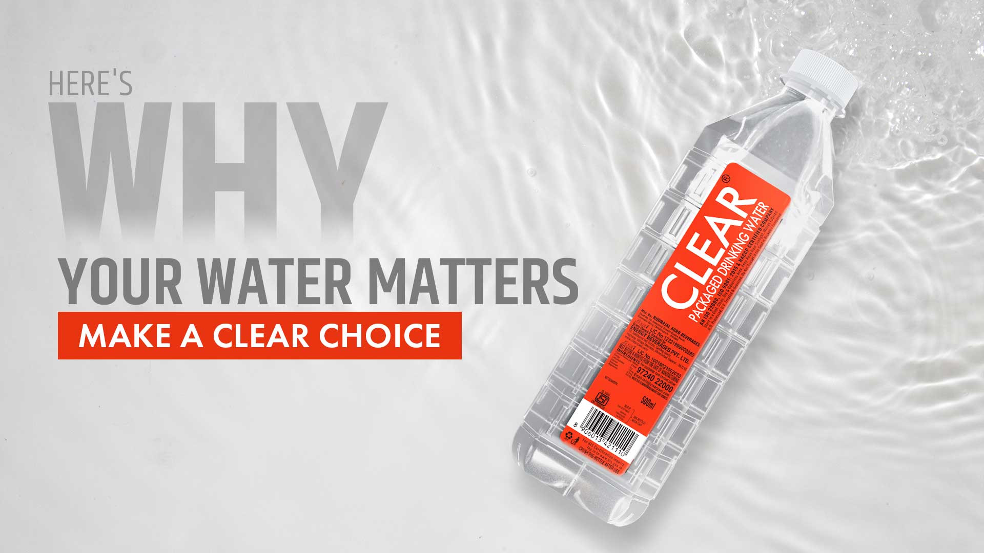 Here's Why Your Water Matters - Make a CLEAR choice