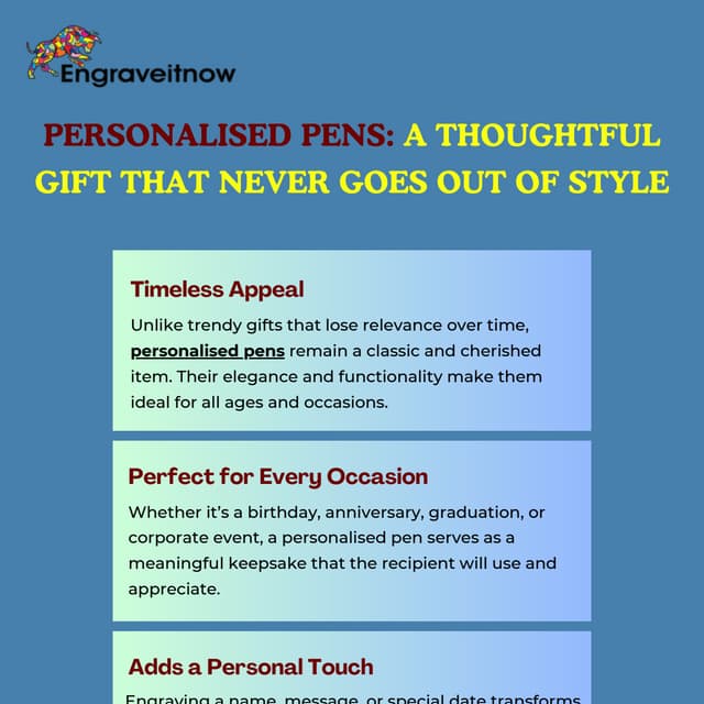 Personalised Pens: A Thoughtful Gift That Never Goes Out of Style | PDF