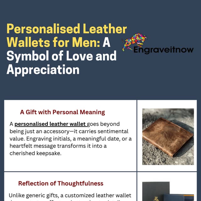 Personalised Leather Wallets for Men: A Symbol of Love and Appreciation | PDF