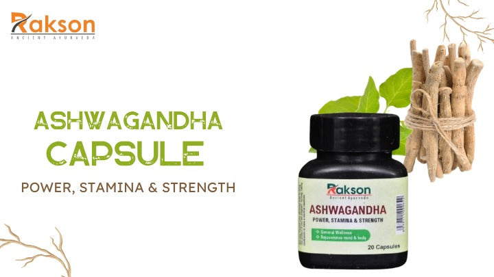 Ayurvedic Ashwagandha Capsules for Stress Relief and Energy