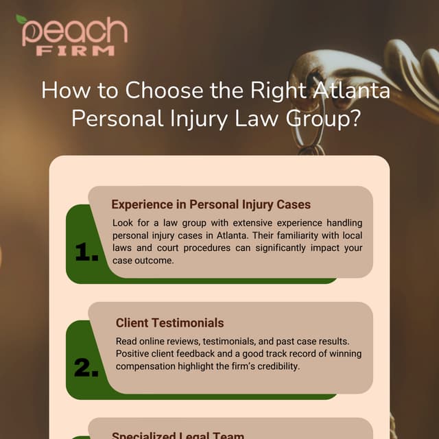 How to Choose the Right Atlanta Personal Injury Law Group? | PDF