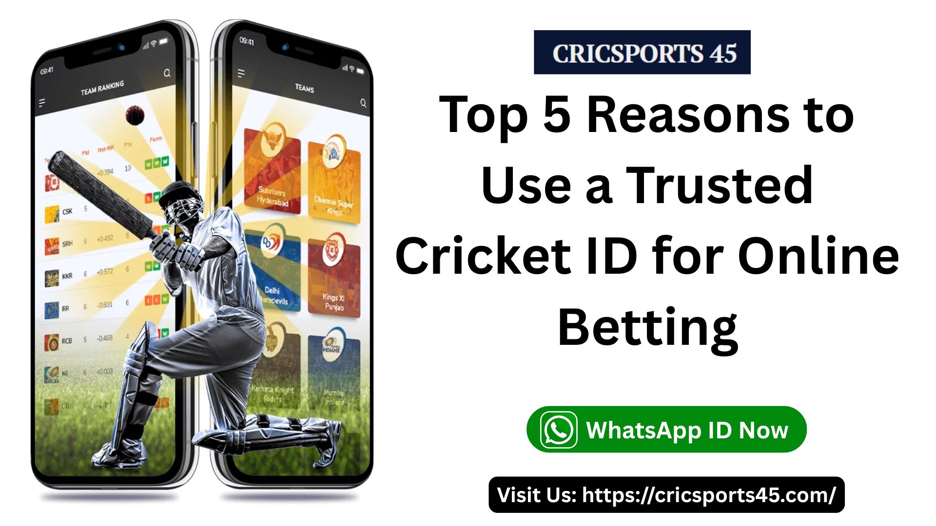 Top 5 Reasons to Use a Trusted Cricket ID for Online Betting